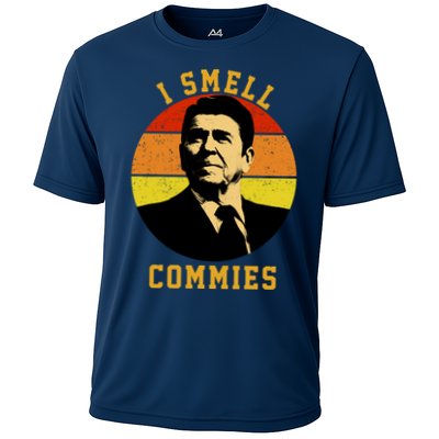 Ronald Reagan I Smell Commies Performance Shirt
