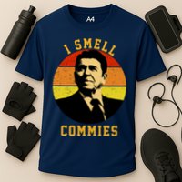 Ronald Reagan I Smell Commies Performance Shirt