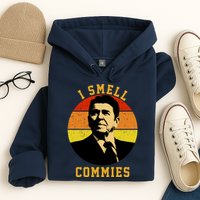 Ronald Reagan I Smell Commies Hoodie