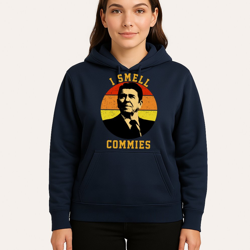 Ronald Reagan I Smell Commies Hoodie