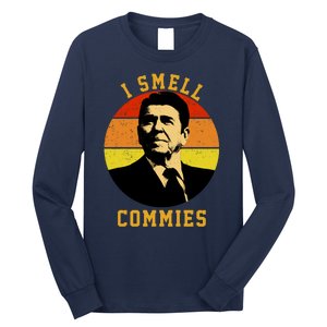 Ronald Reagan I Smell Commies Long Sleeve Shirt