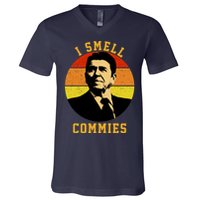 Ronald Reagan I Smell Commies V-Neck T-Shirt