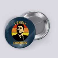 Ronald Reagan I Smell Commies Button