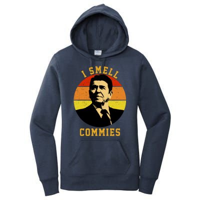 Ronald Reagan I Smell Commies Women's Pullover Hoodie