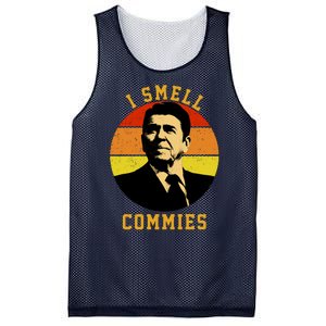 Ronald Reagan I Smell Commies Mesh Reversible Basketball Jersey Tank