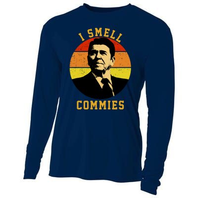 Ronald Reagan I Smell Commies Cooling Performance Long Sleeve Crew