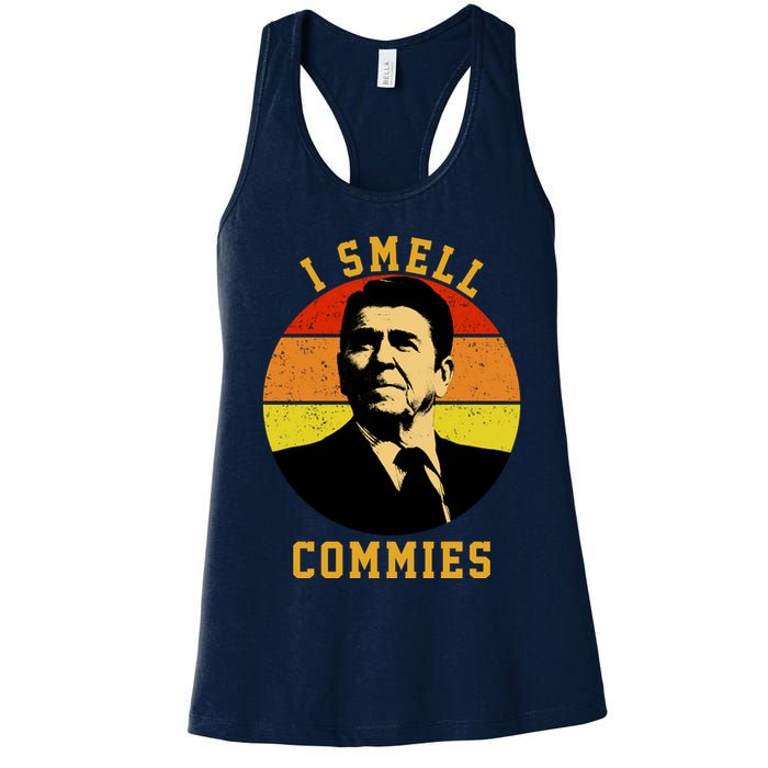 Ronald Reagan I Smell Commies Womens Tank Top