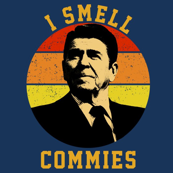Ronald Reagan I Smell Commies Toddler Hoodie