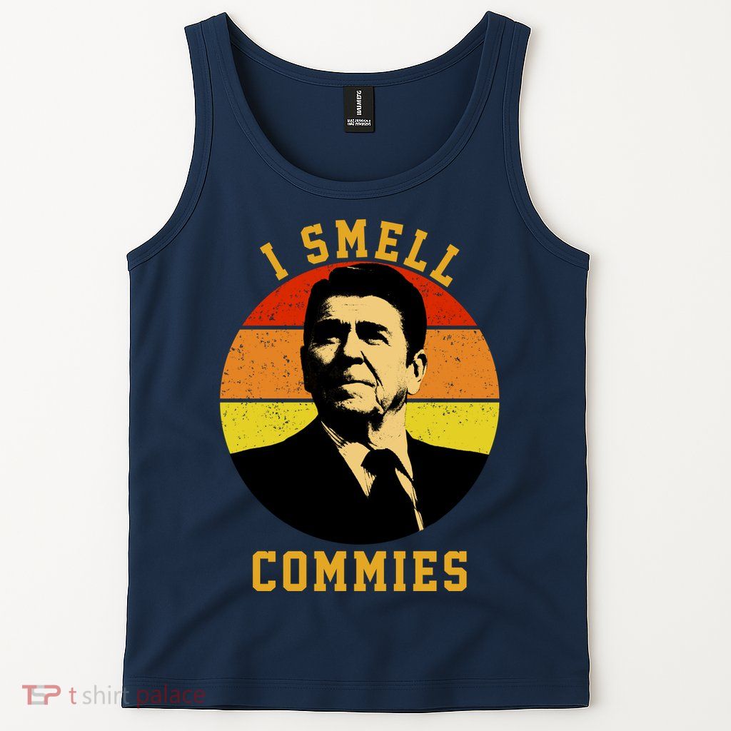 Ronald Reagan I Smell Commies Tank Top