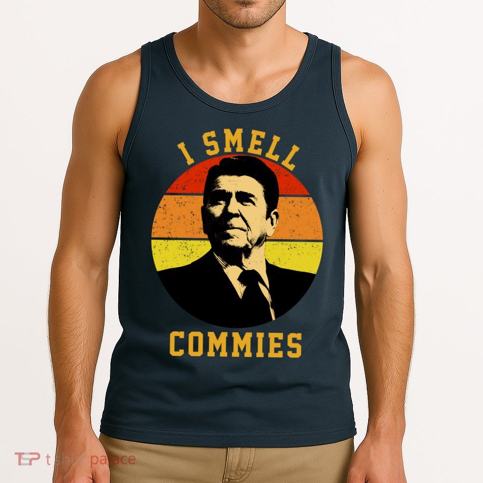 Ronald Reagan I Smell Commies Tank Top