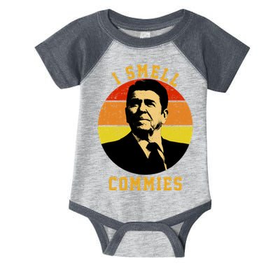 Ronald Reagan I Smell Commies Infant Baby Jersey Bodysuit