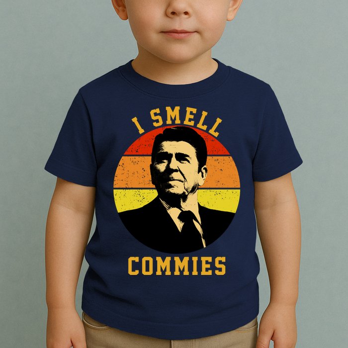 Ronald Reagan I Smell Commies Toddler T-Shirt