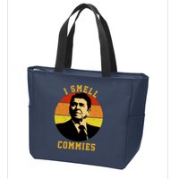 Ronald Reagan I Smell Commies Zip Tote Bag