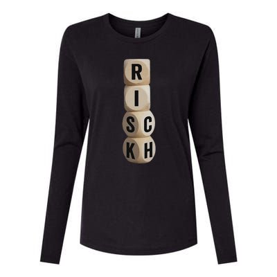 Risk Rich I Will Be Rich Earn Crypto Womens Cotton Relaxed Long Sleeve T-Shirt