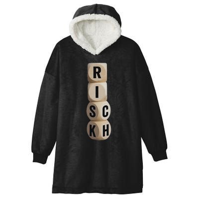 Risk Rich I Will Be Rich Earn Crypto Hooded Wearable Blanket