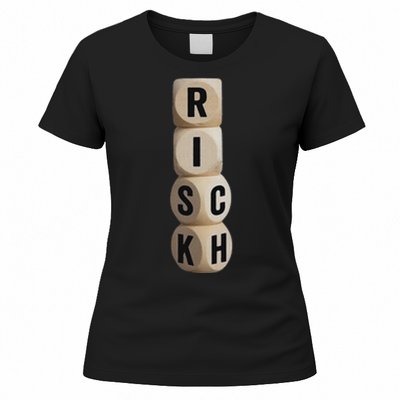 Risk Rich I Will Be Rich Earn Crypto Women's T-Shirt