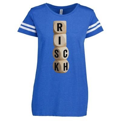 Risk Rich I Will Be Rich Earn Crypto Enza Ladies Jersey Football T-Shirt