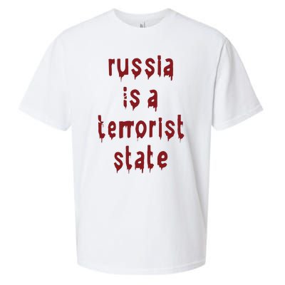 Russiakills Russia Is A Terrorist State Okua Sueded Cloud Jersey T-Shirt