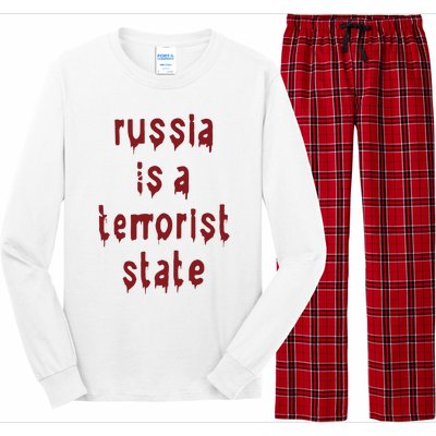 Russiakills Russia Is A Terrorist State Okua Long Sleeve Pajama Set