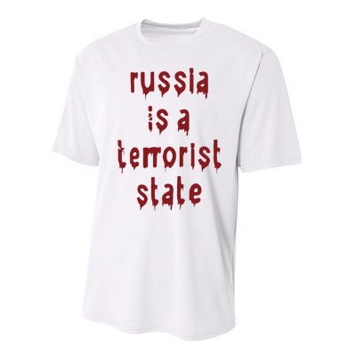 Russiakills Russia Is A Terrorist State Okua Performance Sprint T-Shirt