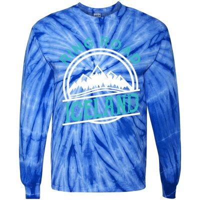 Ring Road Iceland Reykjavik Souvenir Family Vacation Gift Tie-Dye Long Sleeve Shirt