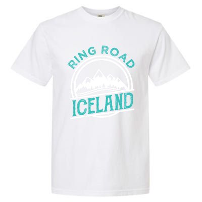 Ring Road Iceland Reykjavik Souvenir Family Vacation Gift Garment-Dyed Heavyweight T-Shirt