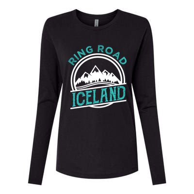 Ring Road Iceland Reykjavik Souvenir Family Vacation Gift Womens Cotton Relaxed Long Sleeve T-Shirt