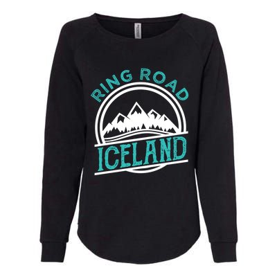 Ring Road Iceland Reykjavik Souvenir Family Vacation Gift Womens California Wash Sweatshirt