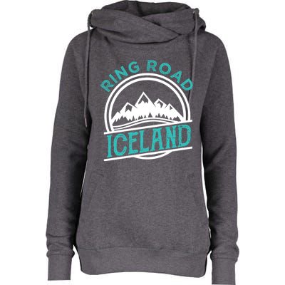 Ring Road Iceland Reykjavik Souvenir Family Vacation Gift Womens Funnel Neck Pullover Hood