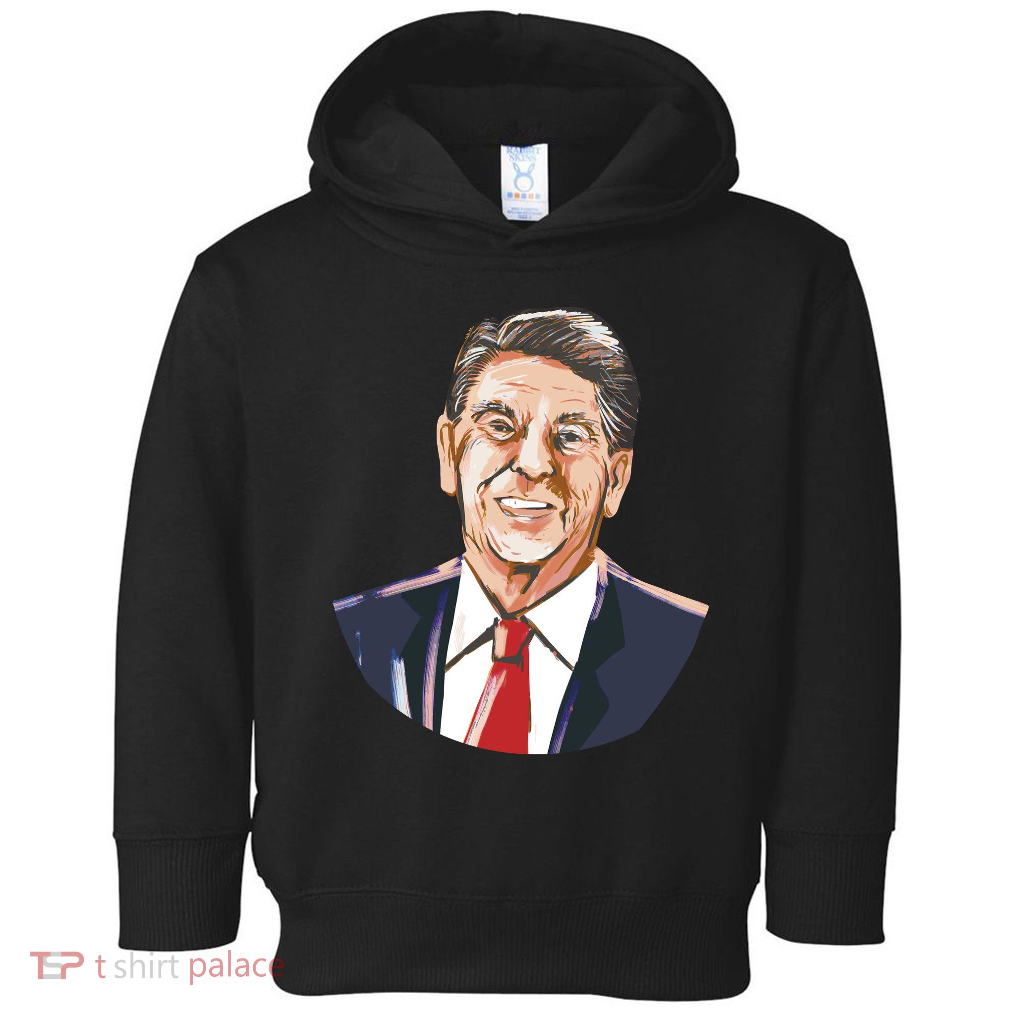 Ronald Reagan Illustration Toddler Hoodie