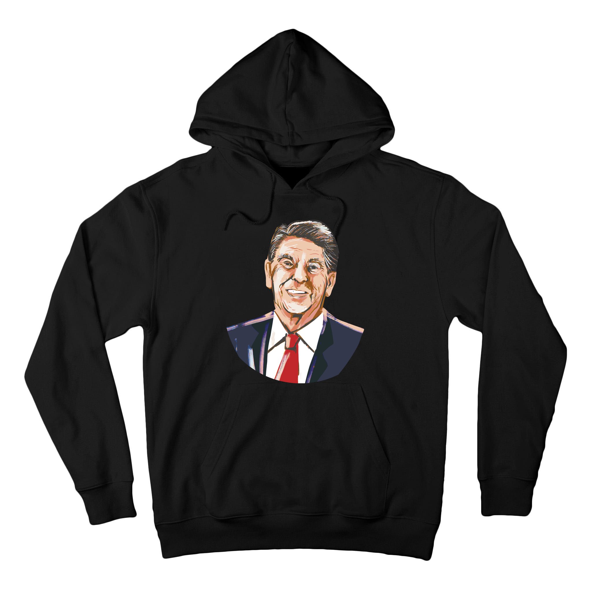 Ronald Reagan Illustration Tall Hoodie