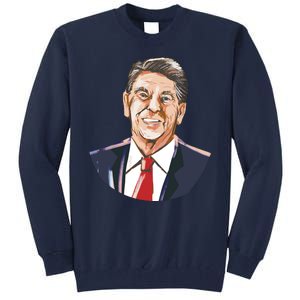 Ronald Reagan Illustration Tall Sweatshirt