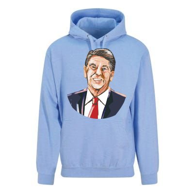 Ronald Reagan Illustration Unisex Surf Hoodie