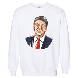 Ronald Reagan Illustration Garment-Dyed Sweatshirt