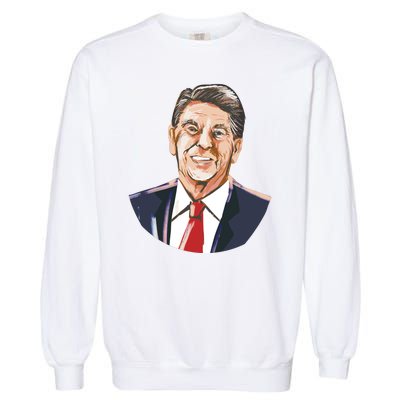 Ronald Reagan Illustration Garment-Dyed Sweatshirt