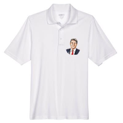 Ronald Reagan Illustration Men's Origin Performance Piqué Polo