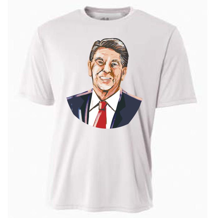 Ronald Reagan Illustration Cooling Performance Crew T-Shirt