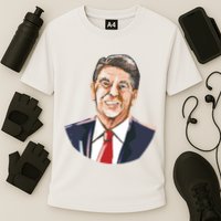 Ronald Reagan Illustration Cooling Performance Crew T-Shirt