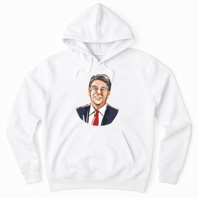 Ronald Reagan Illustration Hoodie