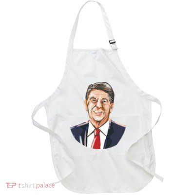Ronald Reagan Illustration Apron