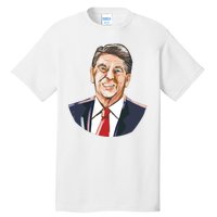 Ronald Reagan Illustration Tall T-Shirt