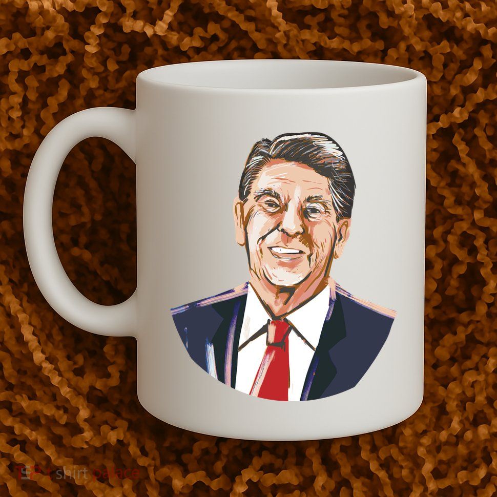 Ronald Reagan Illustration Coffee Mug