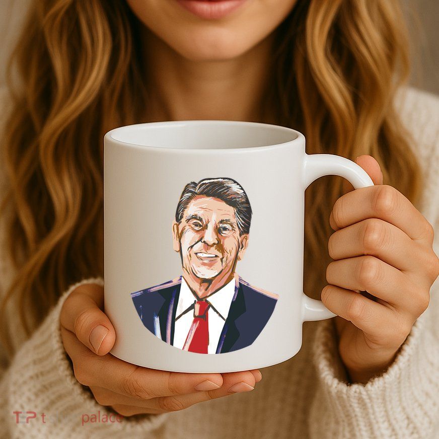 Ronald Reagan Illustration Coffee Mug