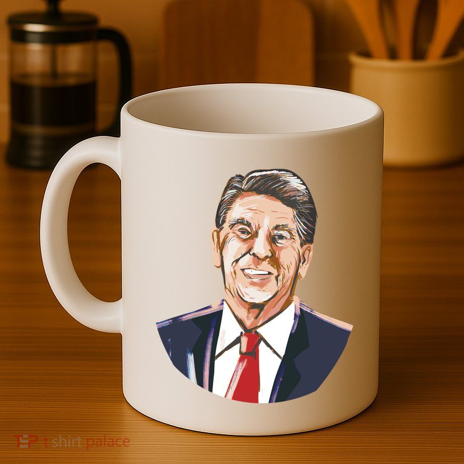 Ronald Reagan Illustration Coffee Mug