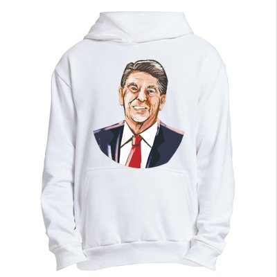 Ronald Reagan Illustration Urban Pullover Hoodie