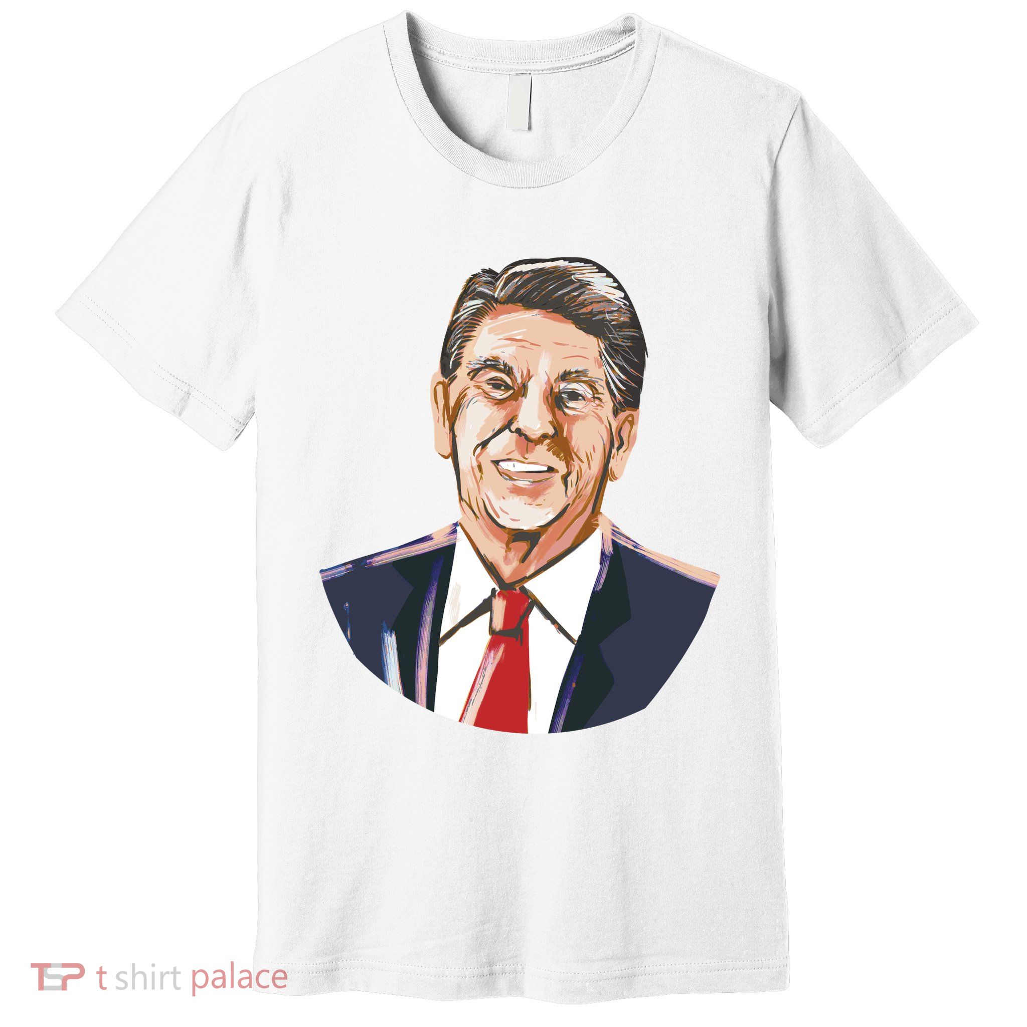 Ronald Reagan Illustration Premium T-Shirt