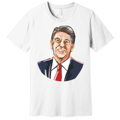 Ronald Reagan Illustration Premium T-Shirt