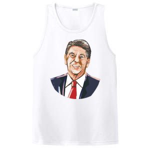 Ronald Reagan Illustration PosiCharge Competitor Tank