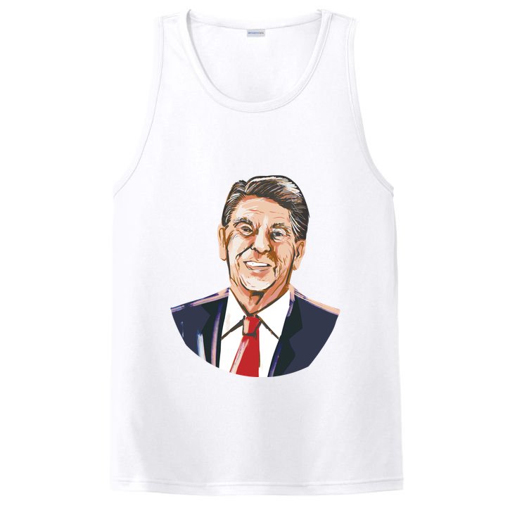 Ronald Reagan Illustration PosiCharge Competitor Tank