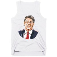 Ronald Reagan Illustration Tank Top